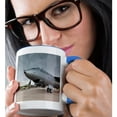 thumbnail image 2 of 3drose, Usa, Kansas, Wichita, Kansas Aviation Museum, Boeing B-47., 11oz Two-tone Blue Mug, 2 of 6