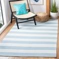 thumbnail image 2 of SAFAVIEH Montauk Saranna Geometric Cotton Area Rug, Sky Blue/Ivory, 10' x 10' Square, 2 of 7