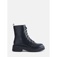 thumbnail image 2 of No Boundaries Women's Combat Boots, 2 of 6
