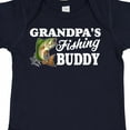 thumbnail image 4 of Inktastic Grandpa's Fishing Buddy with White Text Boys Baby Bodysuit, 4 of 5