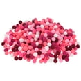 thumbnail image 1 of Uxcell Paquete de 500 Pompones para Manualidades, 0.39" (10mm) Serie Rojo Rosa Suave y Esponjoso Pompones Multicolor, 1 of 7