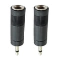 thumbnail image 2 of Convertidor de adaptador de conector de audio de 6,35 mm a 3,5 mm de guitarra única Yuyangstore Adaptador de amplificador de amplificador de guitarra, 2 of 8