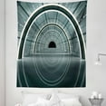 thumbnail image 1 of Outer Space Tapestry, Science Fiction Theme 3D Design Futuristic Corridor Technologic Image Print, Fabric Wall Hanging Decor for Bedroom Living Room Dorm, 5 Sizes, Blue Grey, by Ambesonne, 1 of 1