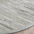 thumbnail image 2 of Safavieh Rag 4' Square Hand Woven Cotton Rug in Gray, 2 of 2