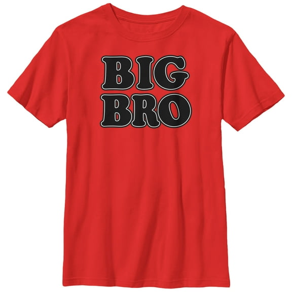 Boy's Lost Gods Big Bro Graphic Tee Red Medium