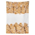 thumbnail image 3 of Ambesonne Cookie Tablecloth Rectangular Table Cover, Different Cuts with Icing, 60"x84", Sand Brown White, 3 of 4