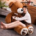 thumbnail image 2 of Kangcangshu - Oso de peluche de calidad en 4 colores con bufanda Animales de peluche Juguetes Almohada Bebé Regalo de cumpleaños zhangmengya LED, 2 of 2