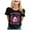 Black, variant on Cancer Awareness Shirts for Women in October Pink Ghost Witch Halloween Tees Short Sleeve Crewneck Pink Ribbon Survivor Gifts Tops