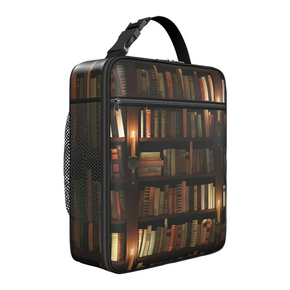 Premium Insulated Book Lover Lunch Box for Men & - Reusable Lunch Bag with,Hour Temperature Retention, Compact & Lightweight Design for Office, Work, Picnic, Travel - Durable Lunch Tote for Adults.