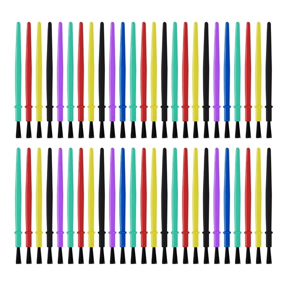 lixuesong 50 Pcs Small Paint Brushes Set Drawing and Art Supplies Nylon Hair Paint Brushes For Detailed Artwork