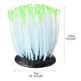 thumbnail image 2 of Aquarium Ornament, Simulation Artificial Silicone Sea Anemone Luminous Decoration(Green), 2 of 5