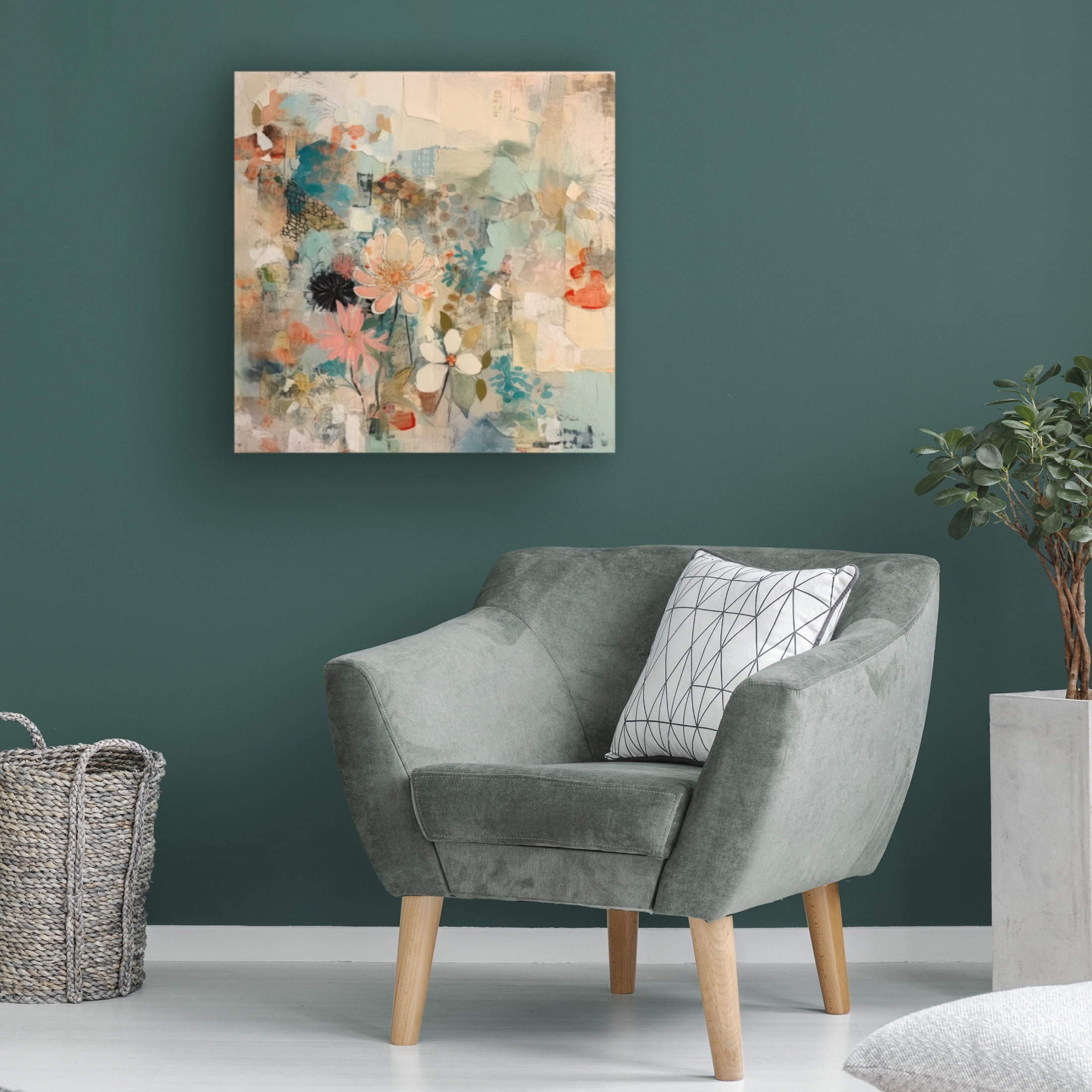 Canvas Wall Art - Sasha 'Last Time I Saw You IV' Wall Art for Living Room, Bedroom, or Office Décor by Trademark Fine Art - 14 x 14 Inches