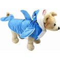 thumbnail image 4 of Divertidos disfraces de tiburón para perros y gatos, talla S, vestido de cosplay navideño para mascotas, adorable disfraz de tiburón azul para mascotas, sudadera con capucha de forro polar para mascot, 4 of 5