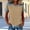 Beige, variant on Vivianyn HD Women's Waffle Knit T Shirt, Denim Trim Raglan Sleeve Casual Top,Pink,Size S-XXXL