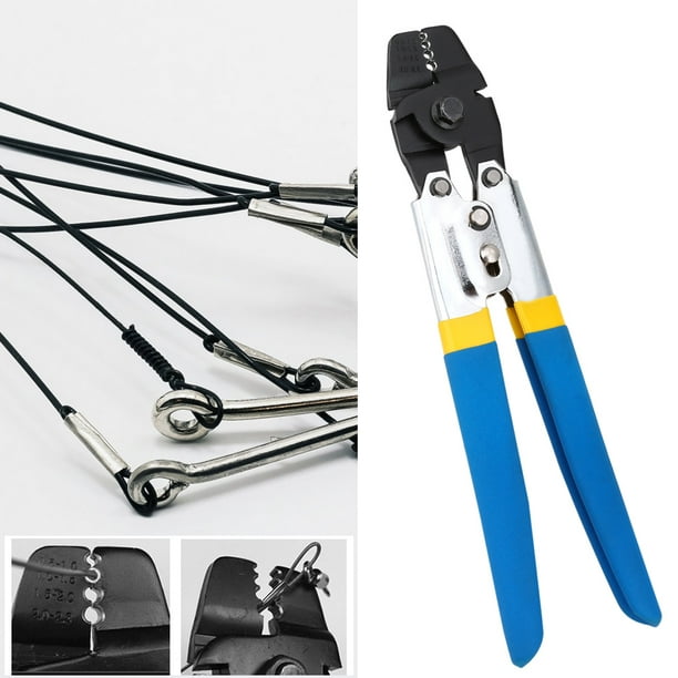 Sonew High Carbon Steel Fishing Plier Wire Rope Crimping Tool Crimpers  Swager for Crimp Sleeves , Wire Rope Swager, Crimping Plier 