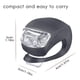 thumbnail image 4 of Luz delantera de bicicleta de silicona 3 modos de luz 2 uds accesorios de bicicleta de larga duración, 4 of 8