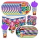 thumbnail image 5 of Set de decoración para fiesta de cumpleaños de Disney Inside Out 2, telón de fondo con feliz cumpleaños de Inside Out, platos de papel, servilletas, vasos, globos y suministros, 5 of 5