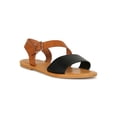 thumbnail image 1 of Women Diagonal Vamp Strap Slingback Flat Sandal 18809, 1 of 6
