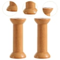 thumbnail image 2 of 2pcs Wooden Empty Spools for Wire, Bobbins Wood Sewing Embroidery Thread Spool Bobbins for Wire Weaving Arts DIY Wood Projects, 2 of 7