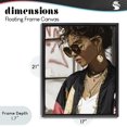 thumbnail image 4 of Stupell Industries Modern Woman in Sunglasses With Jewelry Black Floating Frame Canvas Art, 17 x 21, by Franklyn Gregory, 4 of 8