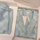 thumbnail image 4 of Womens Silk Satin Pajamas Set Sleepwear Female Sleep Two Piece Loungewear Girls Lace Trim Sweet Home Suit Spring Autumn Homewear, 4 of 4