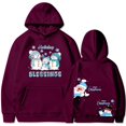 thumbnail image 1 of Abrigo y chaquetas casuales con capucha de manga larga para mujer, moda navideña, con capucha estampada delantera y trasera, abrigo de suéter de polar de moda, abrigo/chaqueta casual con capucha de ma, 1 of 2