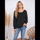 thumbnail image 4 of Camisas de Larga para Mujer, Blusas Plisadas Informales de Negocios con Puños Fruncidos. Negro XXL, 4 of 8