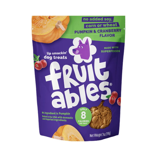 Fruitables Premios naturales para perro Calabaza y Arándano