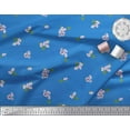 thumbnail image 3 of Toile Imprimée Florale de Soie de Coton Feuilles & Azalia 1 Yard 56 Inch Wide, 3 of 5