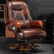thumbnail image 3 of Design Executive Editor Office Chair Swivel Leather Rolling Salon Revolving Chairs Relax Wooden Silla De Oficina Office Supplies My Lux Decor Round, 3 of 33