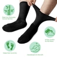 thumbnail image 2 of Men Diabetic Socks 12-14 Extra Wide Seamless Non Binding Loose Fit Top Socks , 3 Pairs,BLACK, 2 of 6
