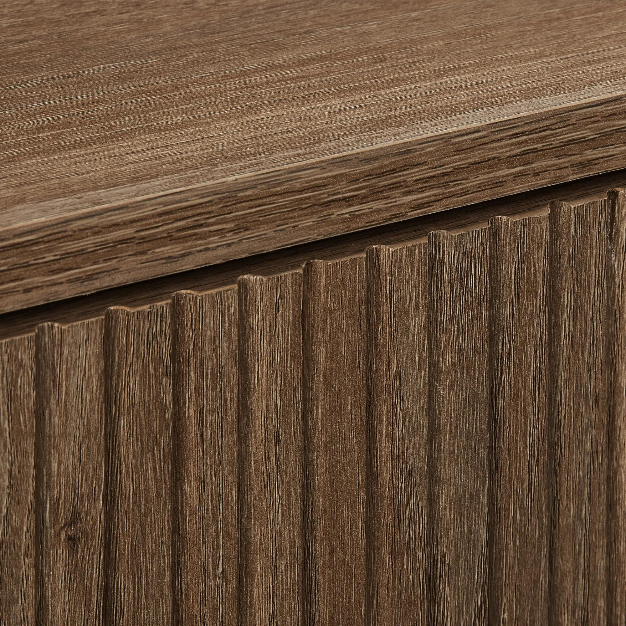 Bouclair Walnut Console Table with Drawer