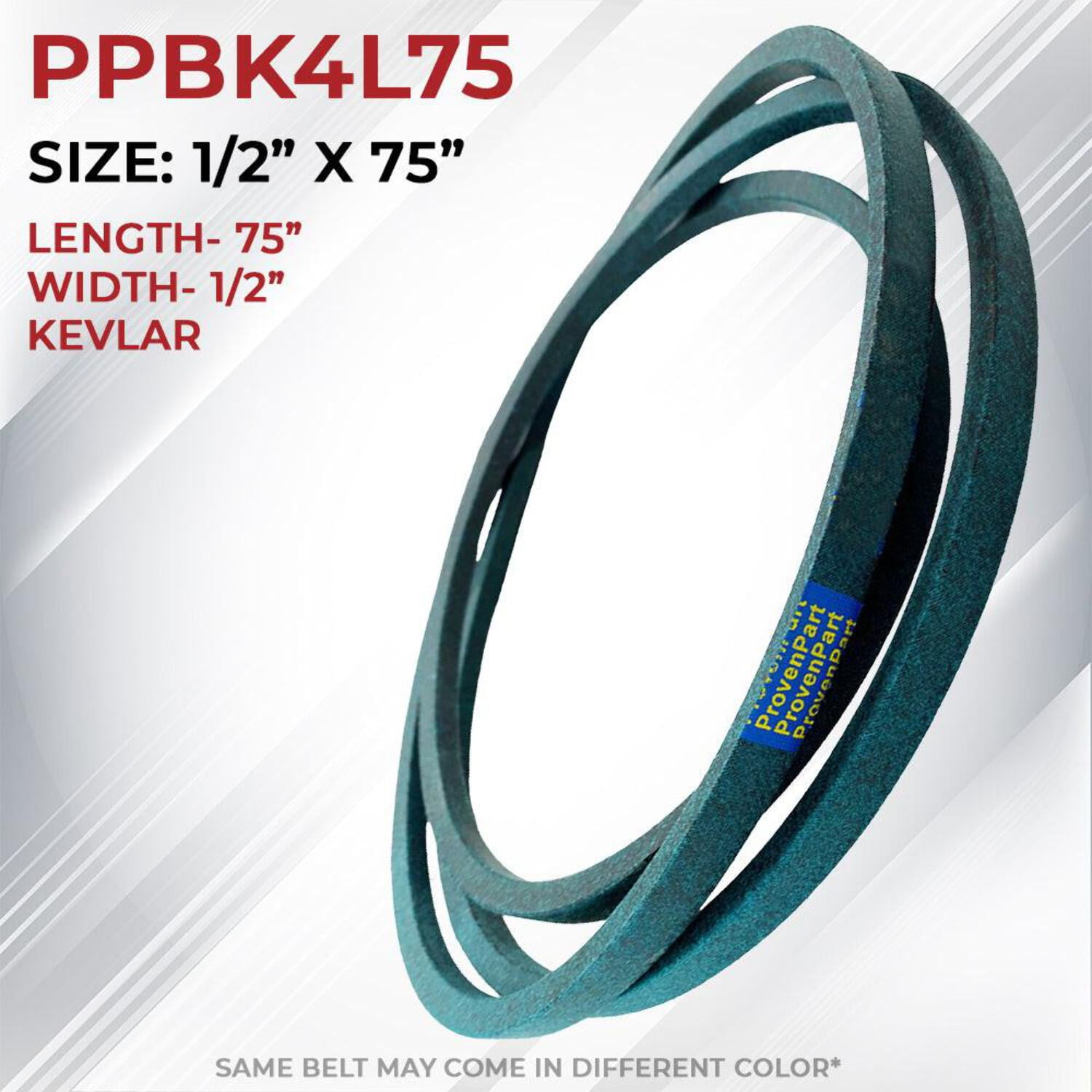 Proven Part Drive  Belt 1/2In X 75In  Fits Mtd 1714799, 1724148