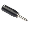 thumbnail image 1 of 6.35mm Mono Male to XLR 3Pin Male Audio Plug Converter Adapter Connector, 1 of 9