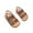 Khaki, variant on HUANBAI Baby Girl Boy Sandals Comfort Preium Summer Outdoor Casual Beach Shoes With Flower Bowknot Ti Rubber Sole Toddler Prewalker First Walking Shoes 6