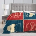 thumbnail image 5 of Vintage Game Theme Blanket, Fluffy Soft Cozy Blanket Flannel Plush Microfiber Couch Throw, Bedding, 40"x30", 5 of 7