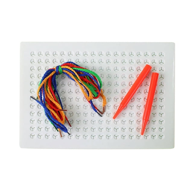 Children's Threading Board Puzzle Toy - DIY String Drawing Early Education Game for Kindergarten