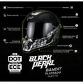 thumbnail image 3 of Casco Integral Black Pearl Bandit Negro Plata Mate Dot Ece Talla L, 3 of 6