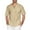 Khaki, variant on INCERUN Men's Short Sleeve Tee Tops Lace Up Drawstring Casual Henley T-Shirt