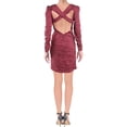 thumbnail image 2 of Free People Womens Look of Love Ruched Bodycon Dress, Red, 6, 2 of 2