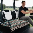 thumbnail image 5 of XYZCANDO Golf Cart Seat Breathable Terry Cloth, Compatible with Sports Club Car Seat, for EZGO TXT RXV 2 Person Seats Golf Carts, Horse Pattern, 5 of 8