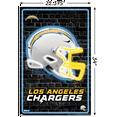 thumbnail image 3 of NFL Los Angeles Chargers - Neon Helmet 23 Wall Poster, 22.375" x 34", 3 of 5