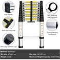 thumbnail image 3 of WINGOMART Telescopic Extension Ladder, Portable Aluminum Telescoping Ladder, 3 of 8