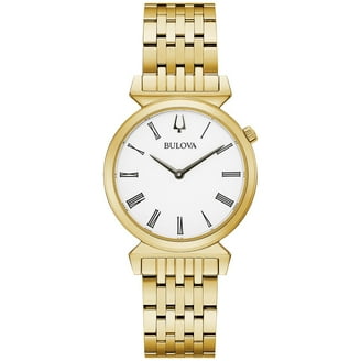 【ダイヤモンド付】CARAVELLE/レディース腕時計/シルバー.ゴールド色 Caravelle Designed By Bulova Women's Gold-Tone Diamond Dial