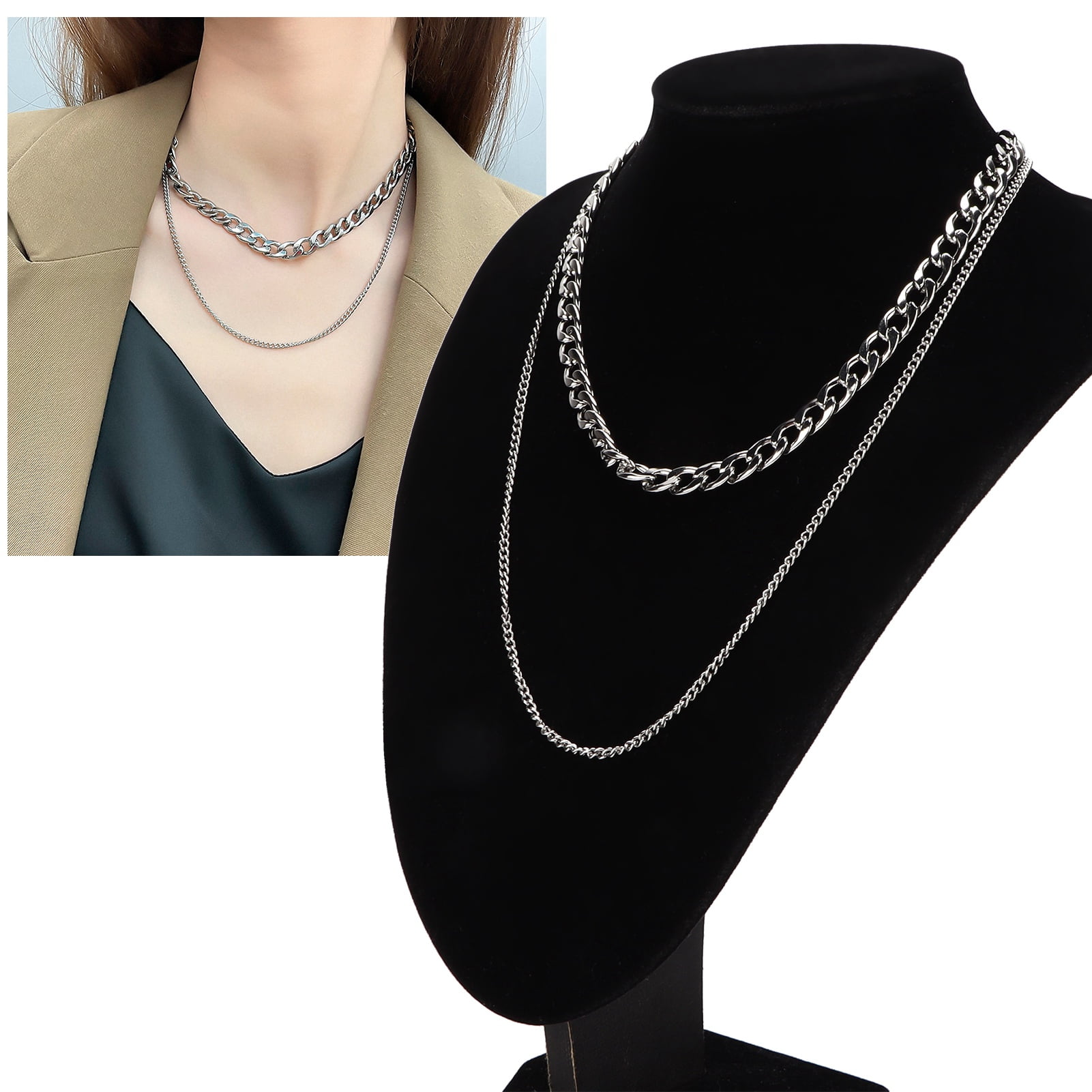 Goth chain necklace best sale