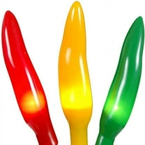 Novelty Lights 35 Light Red/Green/Yellow Fiesta Chili Pepper String Light Set, 11.5' Long