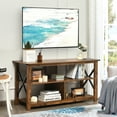 thumbnail image 2 of Topbuy 3-Tier Industrial Media Stand TV Stand with Open Shelves for TV's up to 55", 2 of 6