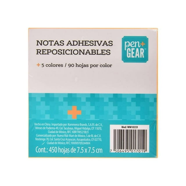Notas adhesivas Pen + Gear Colores Neon 450 hojas