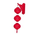 thumbnail image 4 of Linterna de fieltro para año Nuevo chino, decoraciones para año Nuevo chino, linterna decorativa roja colgante con borlas para tiendas y celebraciones, 4 of 9