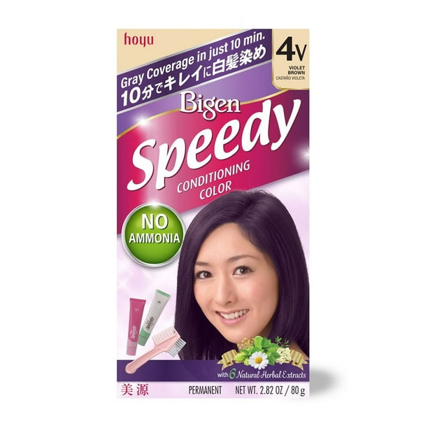 Hoyu Bigen Speedy Conditioning Color (No Ammonia) 4V Violet Brown Hair